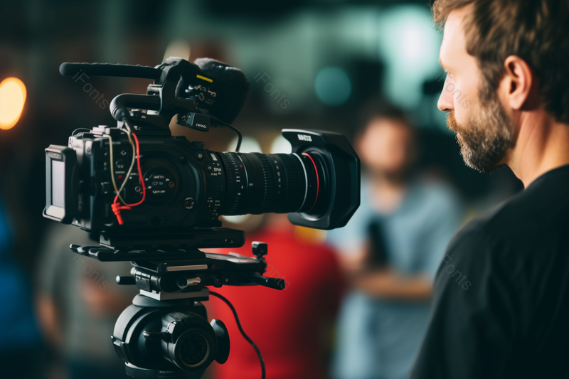 媒体会议摄影机录制现场背景图,高清,摄影图,摄影图片,图片大全,摄影图免费下载